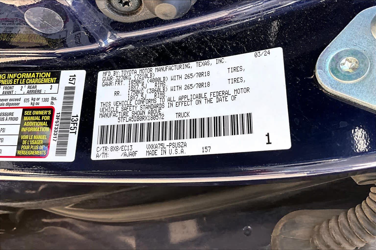 Used 2024 Toyota Tundra SR5 w/ TRD Off-Road Premium Package AWD/4WD image 34