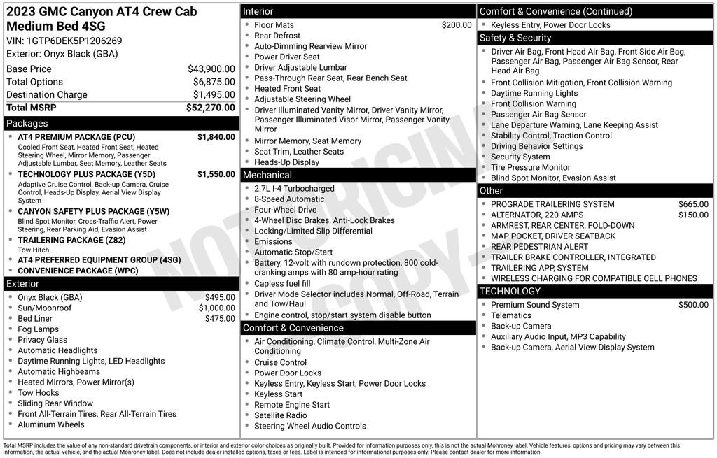 Used 2023 GMC Canyon AT4 w/ AT4 Premium Package AWD/4WD image 4