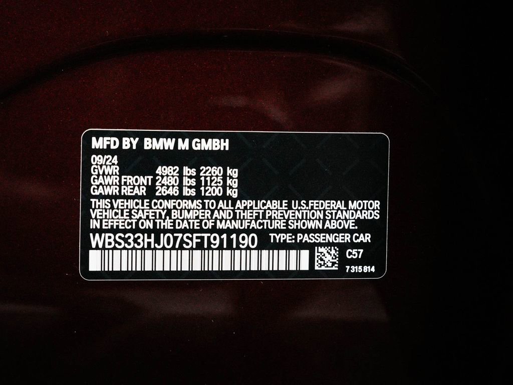 Used 2025 BMW M3 Competition w/ M Carbon Exterior Package AWD/4WD image 15