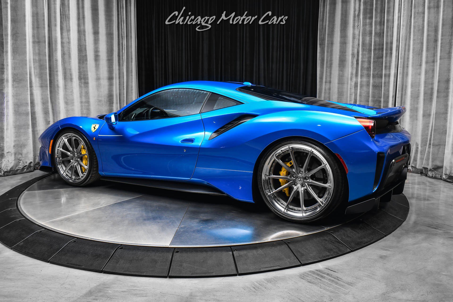 Used 2020 Ferrari 488 Pista Coupe Blu Corsa HRE Wheels Ful image 3