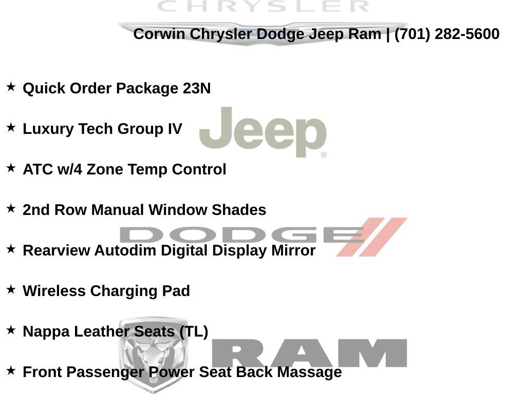 Used 2023 Jeep Grand Cherokee L Overland w/ Luxury Tech Group IV AWD/4WD image 16