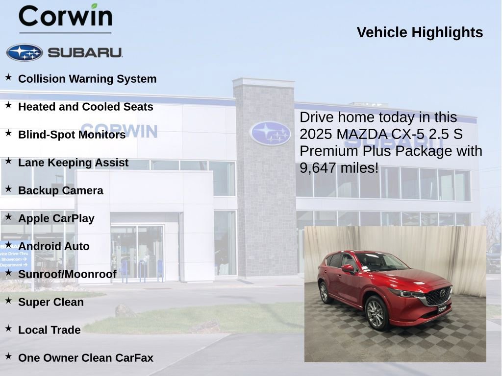 Used 2025 MAZDA CX-5 AWD 2.5 S w/ Premium Plus Pkg image 6