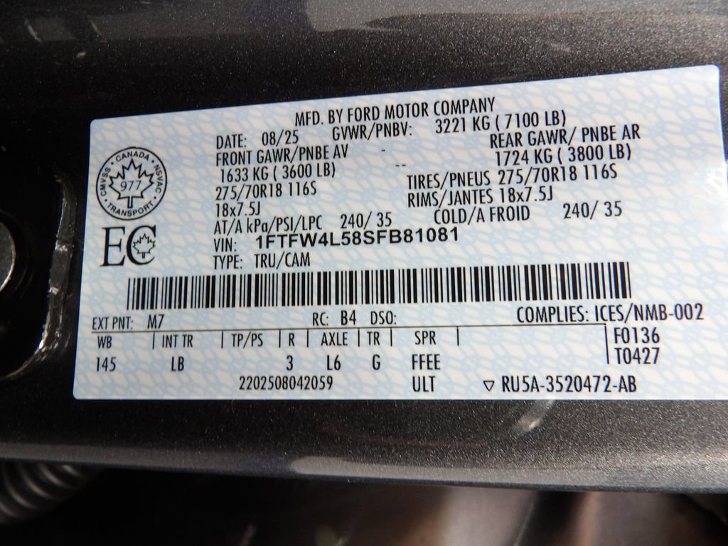 Used 2025 Ford F150 Tremor w/ Mobile Office Package AWD/4WD image 66