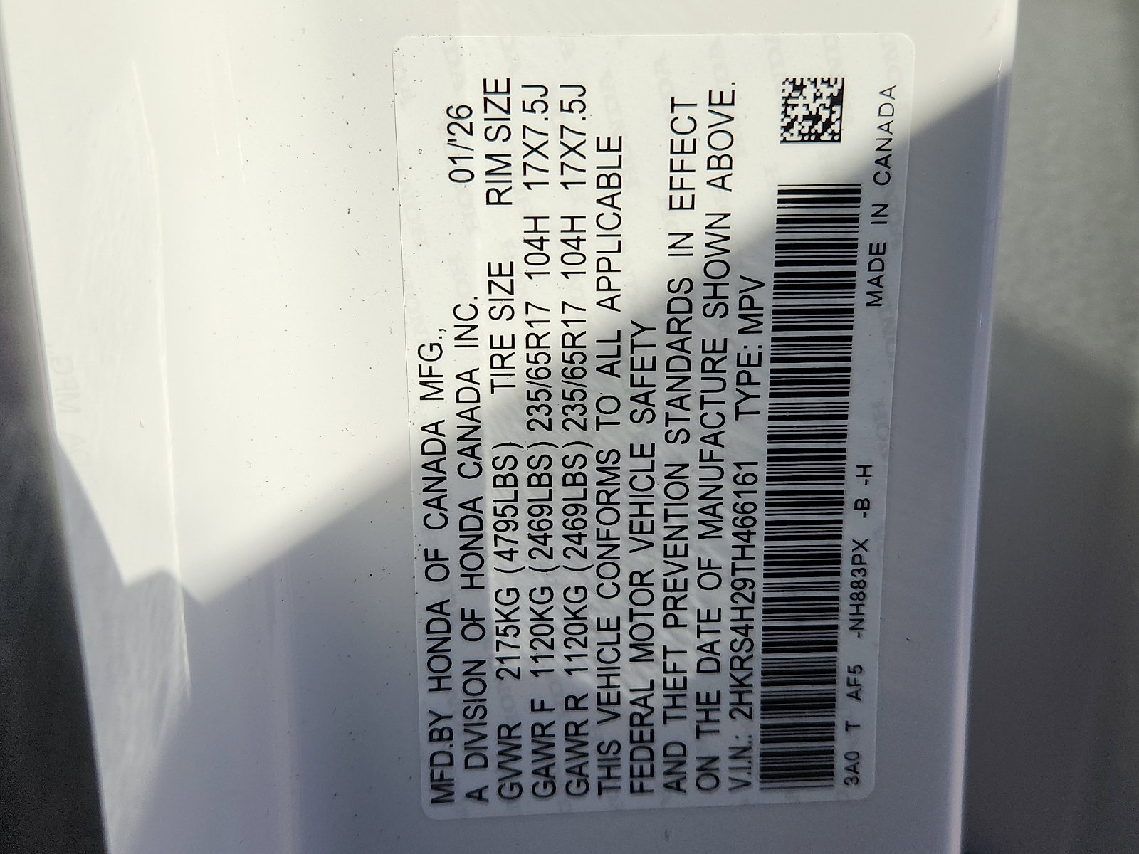 New 2026 Honda CR-V LX image 15