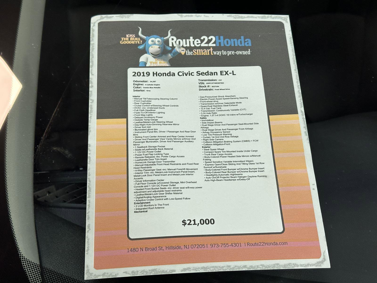 Used 2019 Honda Civic EX-L image 40