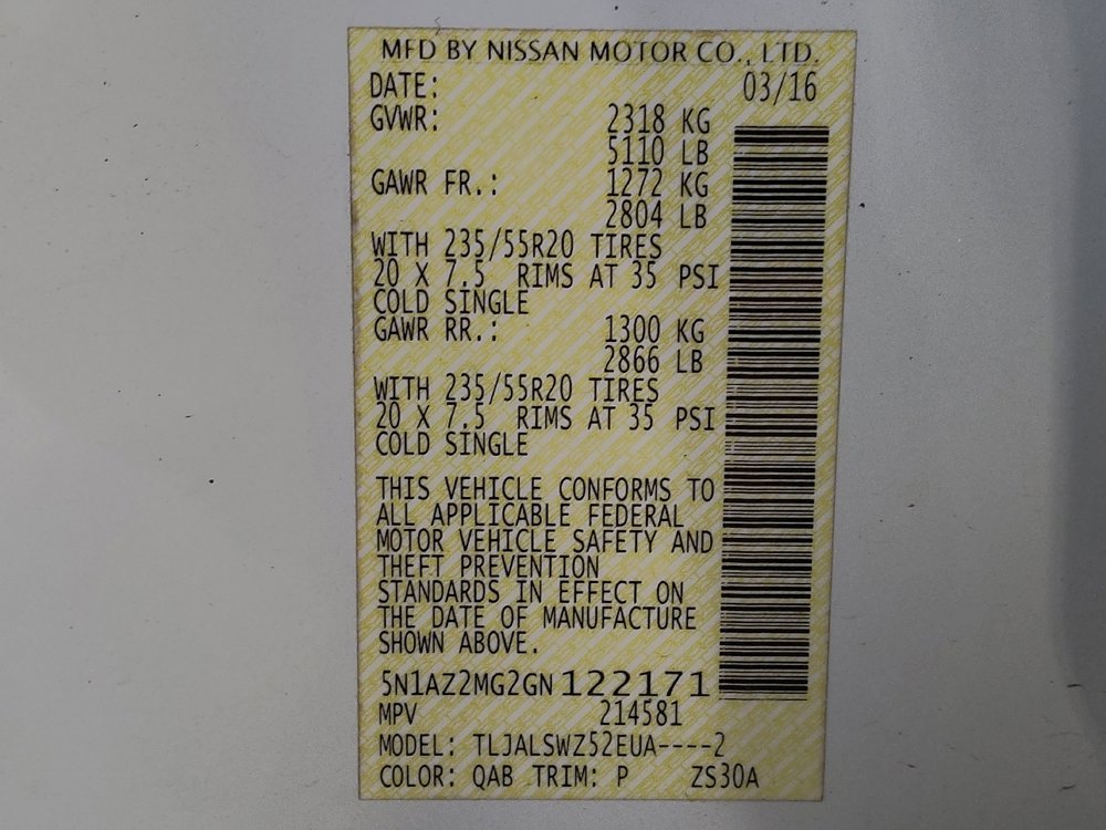 Used 2016 Nissan Murano Platinum image 33