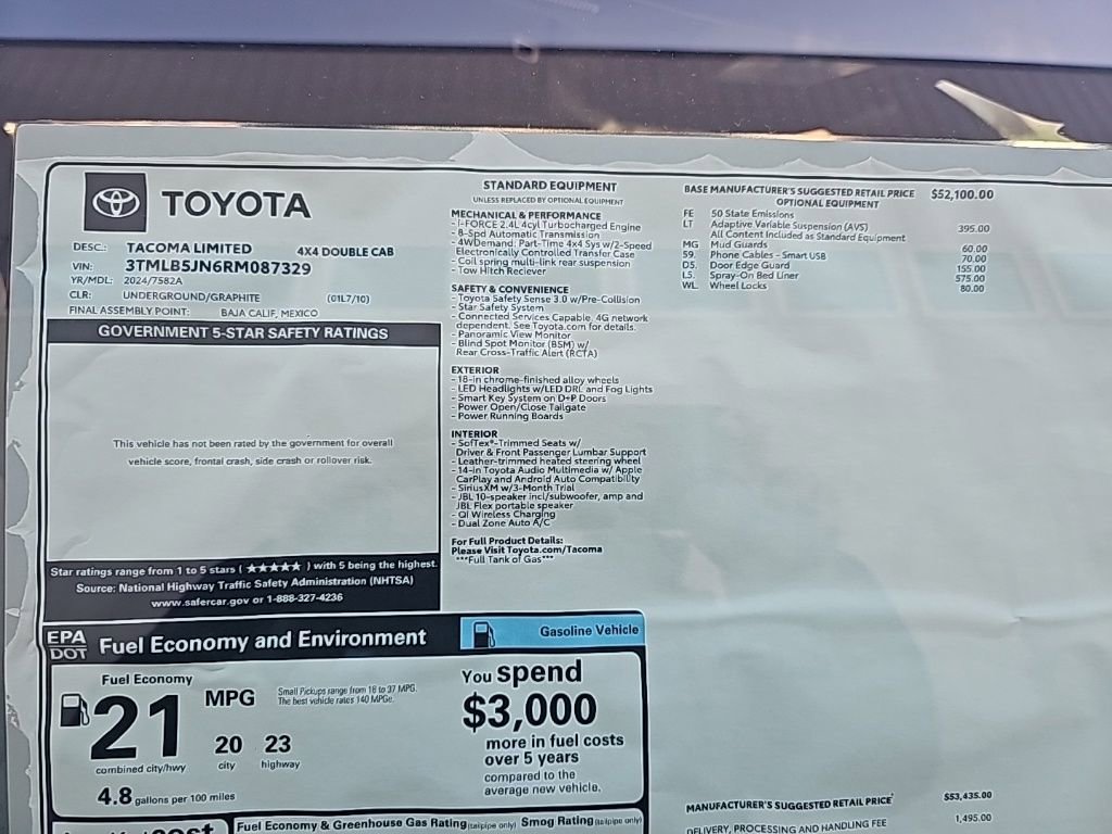 Used 2024 Toyota Tacoma Limited image 53