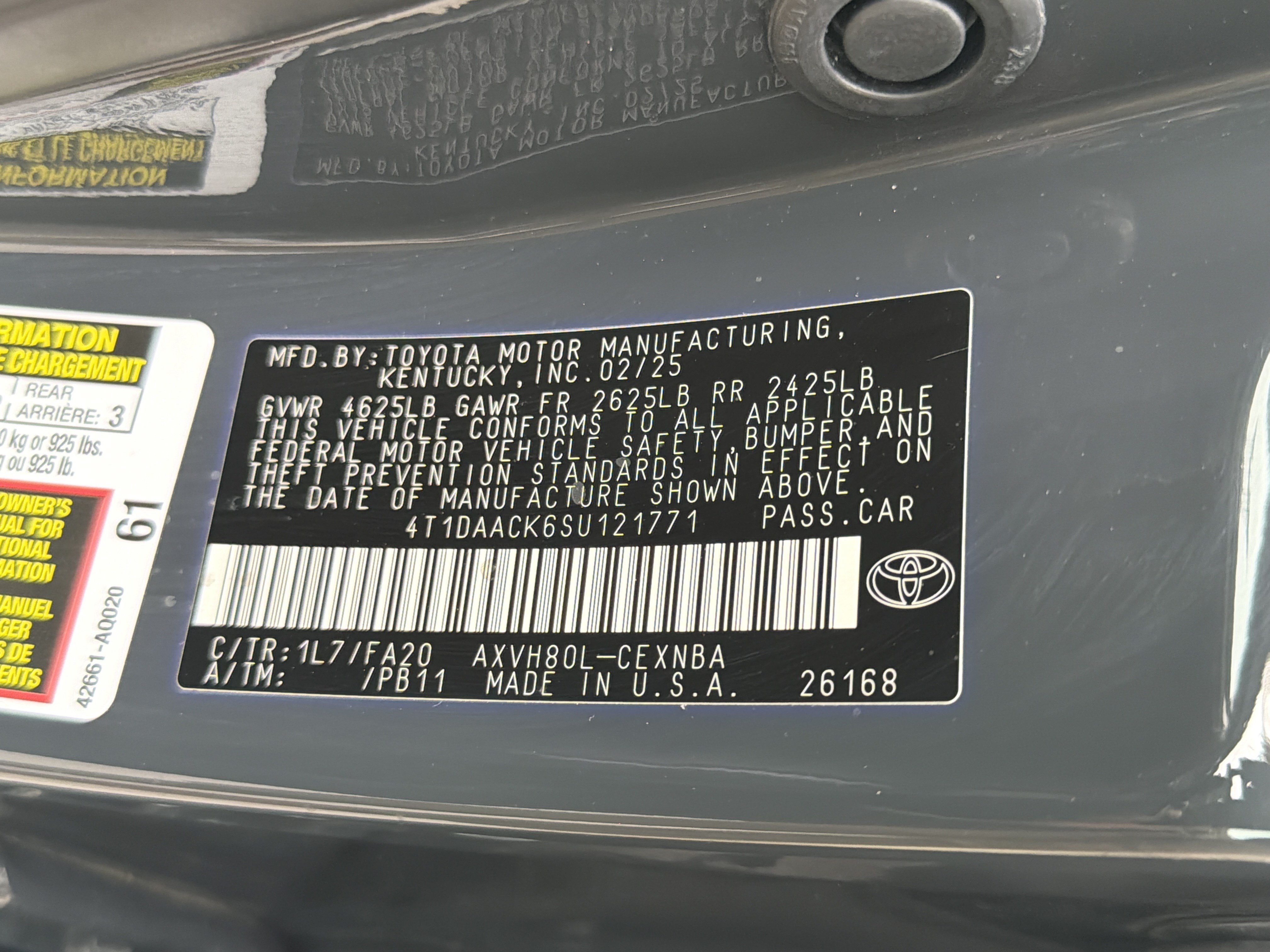 Certified 2025 Toyota Camry LE FWD image 30