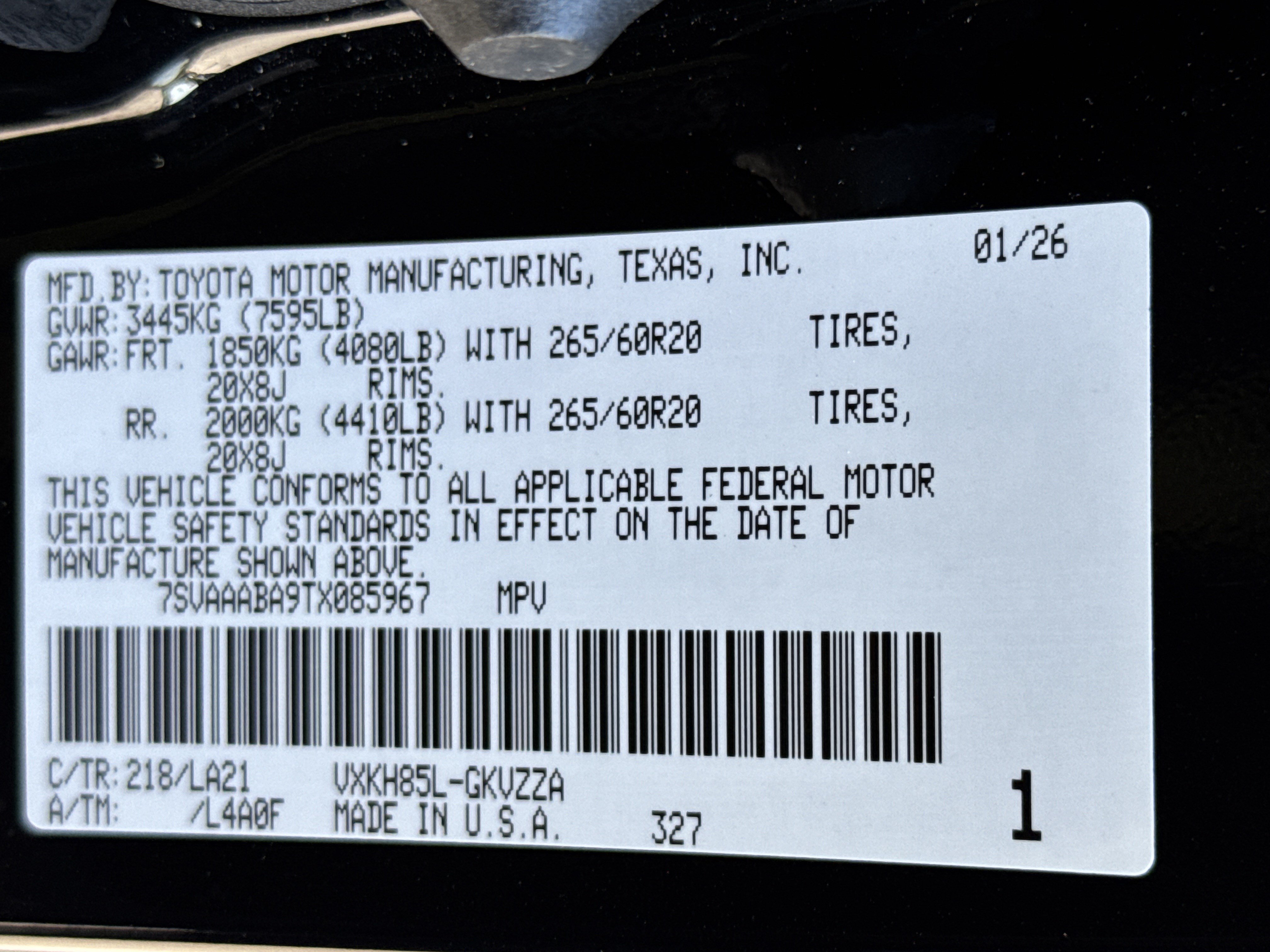 Used 2026 Toyota Sequoia Platinum AWD/4WD image 39