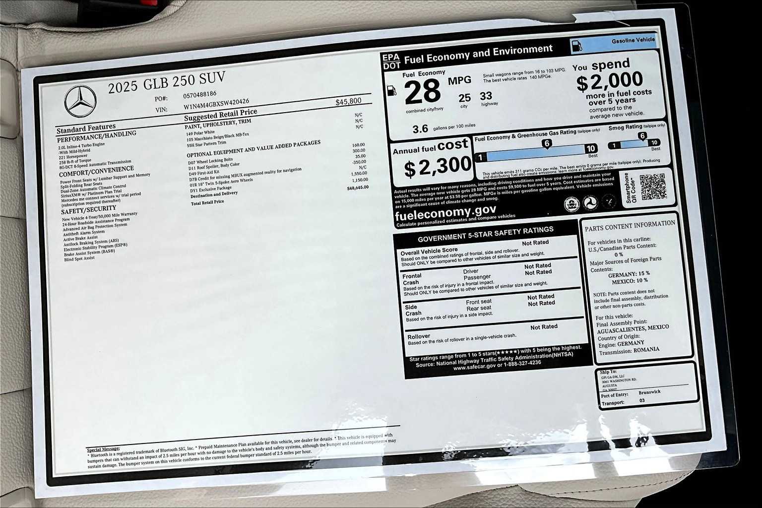 Used 2025 Mercedes-Benz GLB 250 image 18