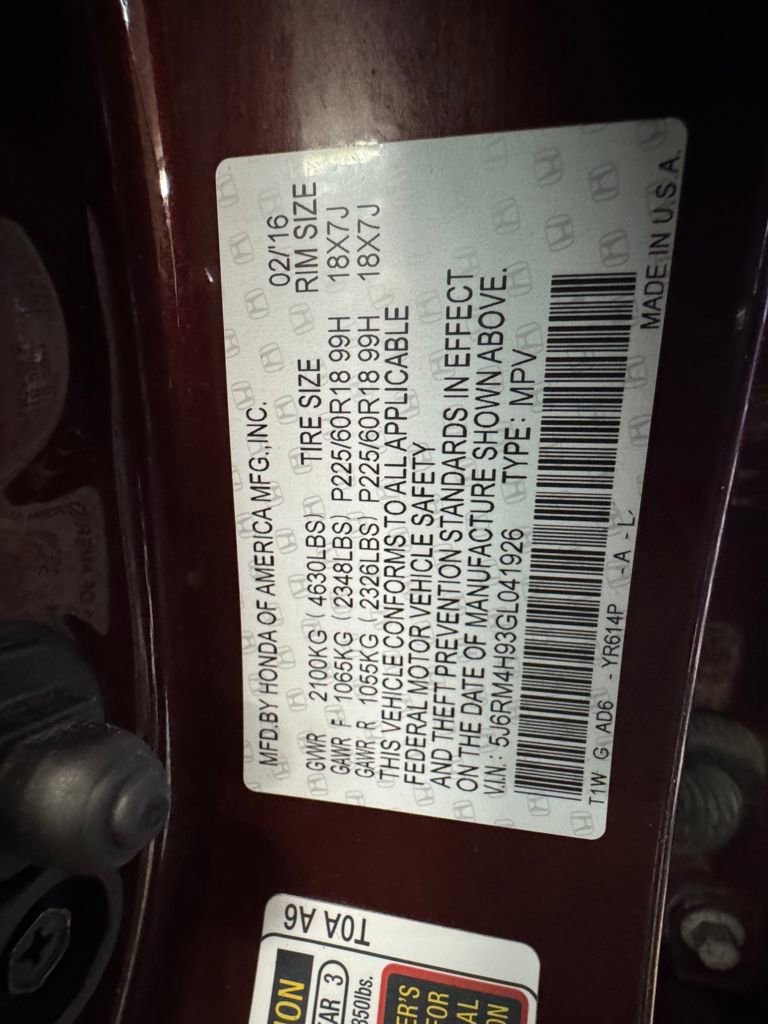 Used 2016 Honda CR-V Touring image 41