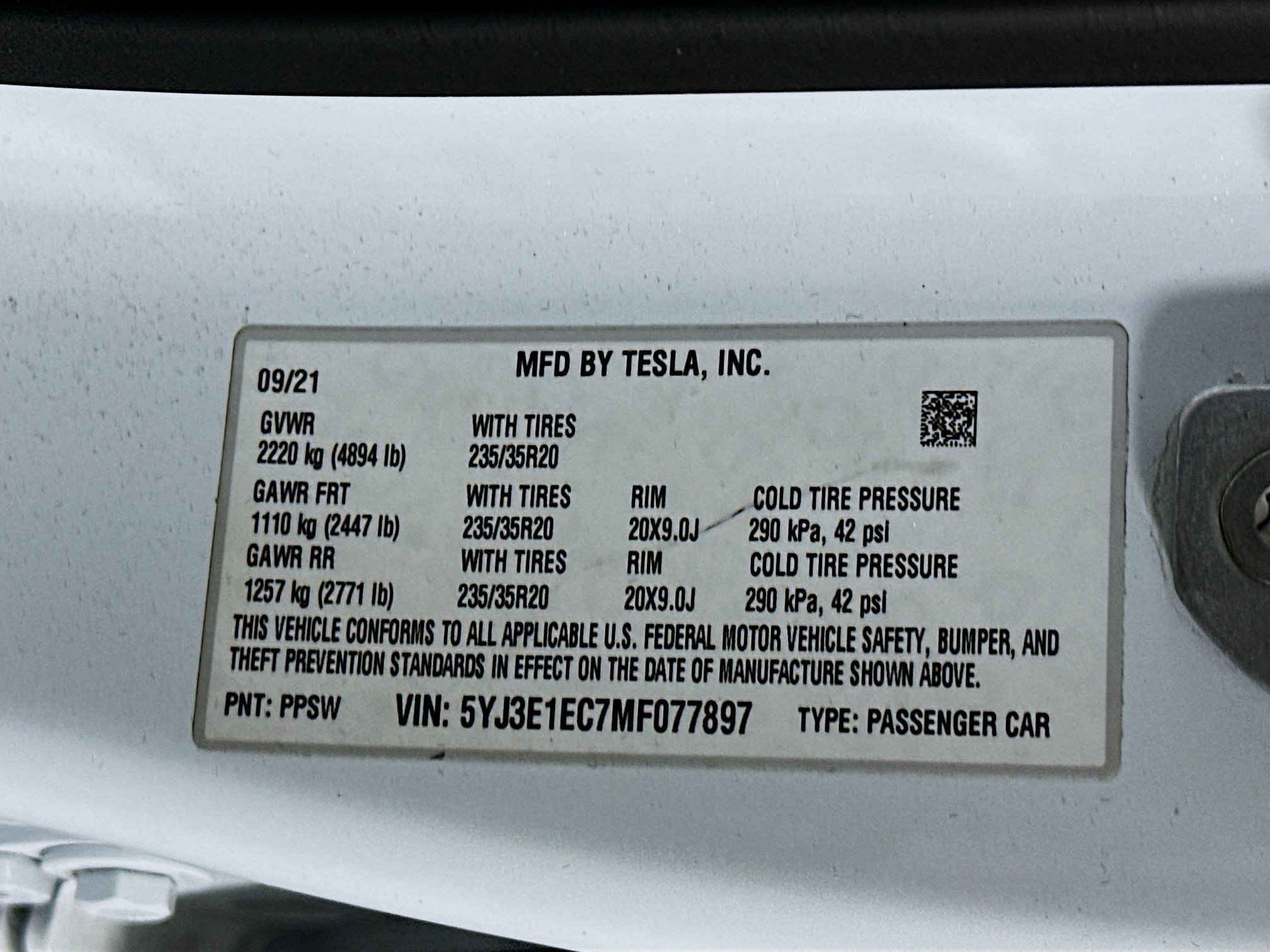 Used 2021 Tesla Model 3 Performance image 12