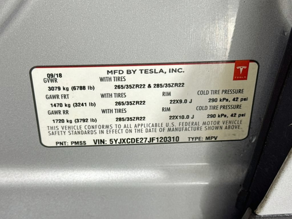 Used 2018 Tesla Model X 100D AWD/4WD image 41