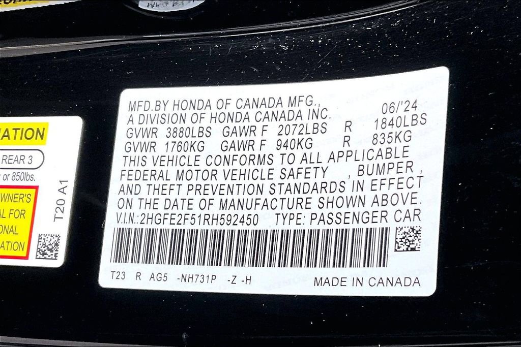 Used 2024 Honda Civic Sport image 19