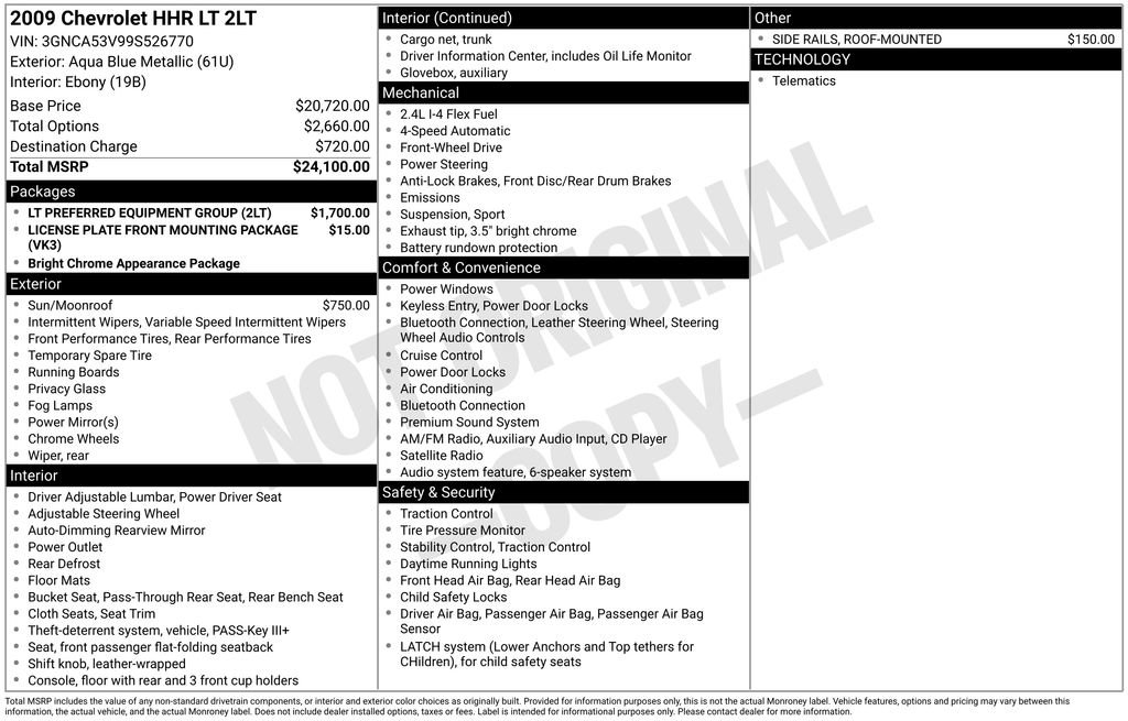 Used 2009 Chevrolet HHR LT w/ LT Preferred Equipment Group image 13