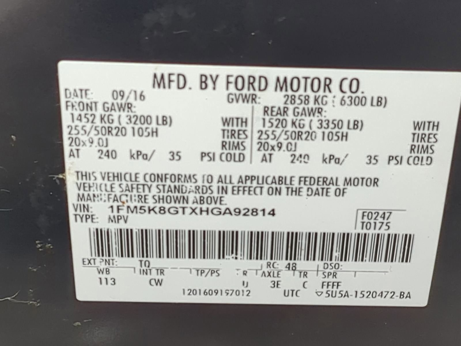 Used 2017 Ford Explorer Sport w/ Equipment Group 401A image 43