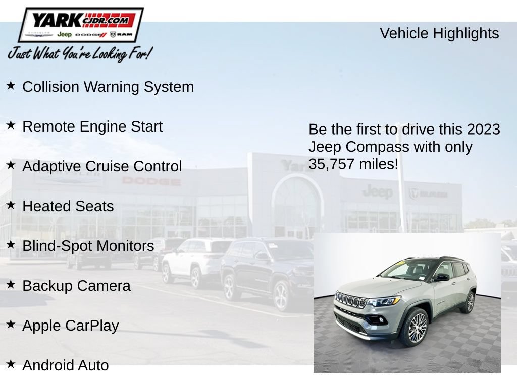 Used 2023 Jeep Compass Limited w/ Elite Group AWD/4WD image 13
