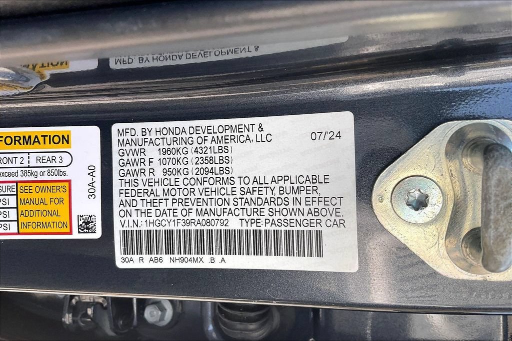 Certified 2024 Honda Accord EX image 18