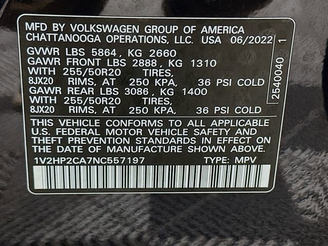 Used 2022 Volkswagen Atlas SE image 32