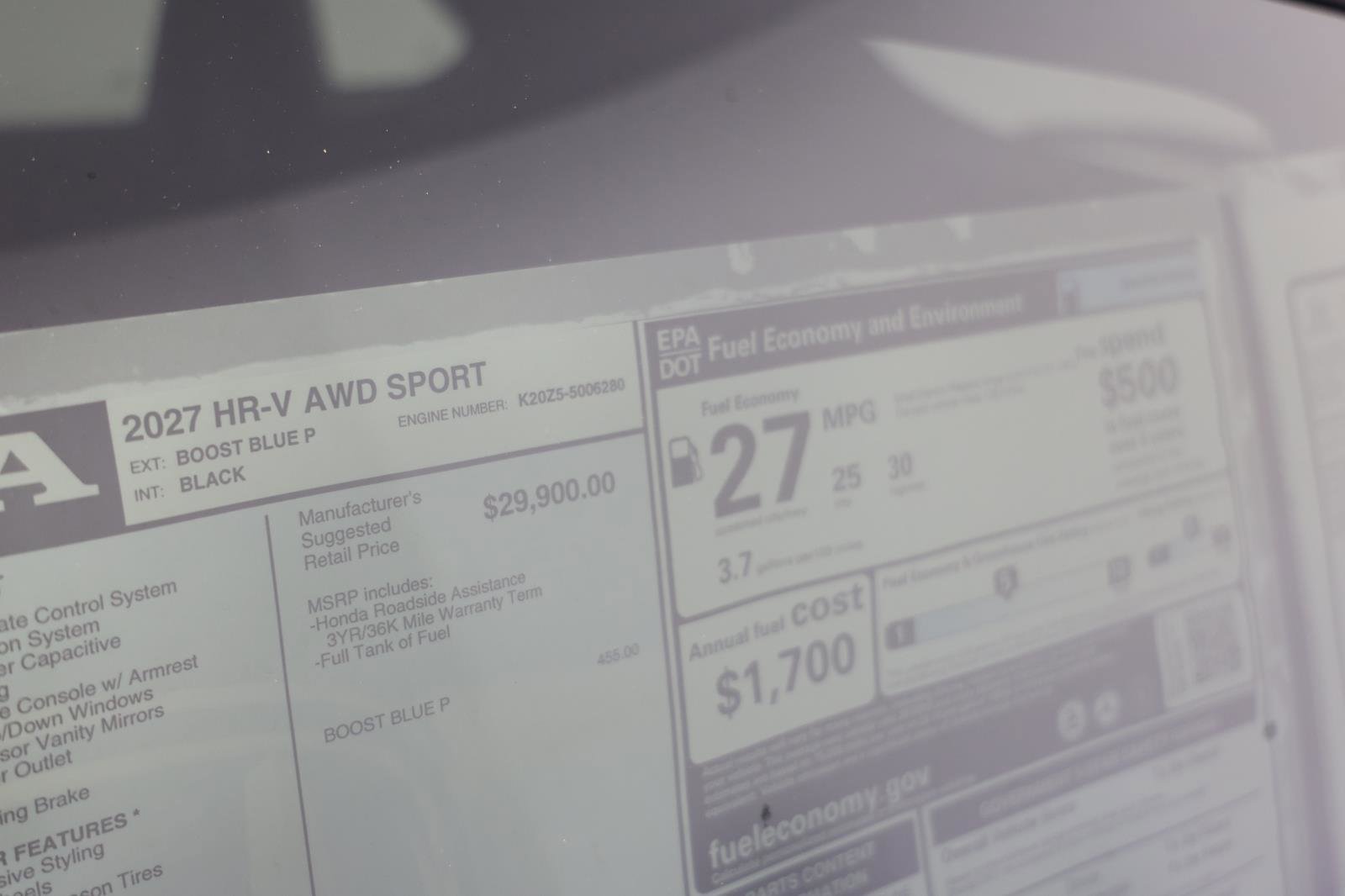 New 2027 Honda HR-V Sport image 25