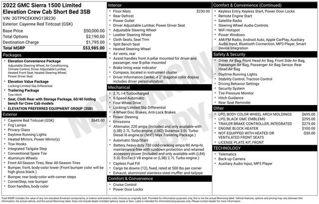 Used 2022 GMC Sierra 1500 Elevation image 2