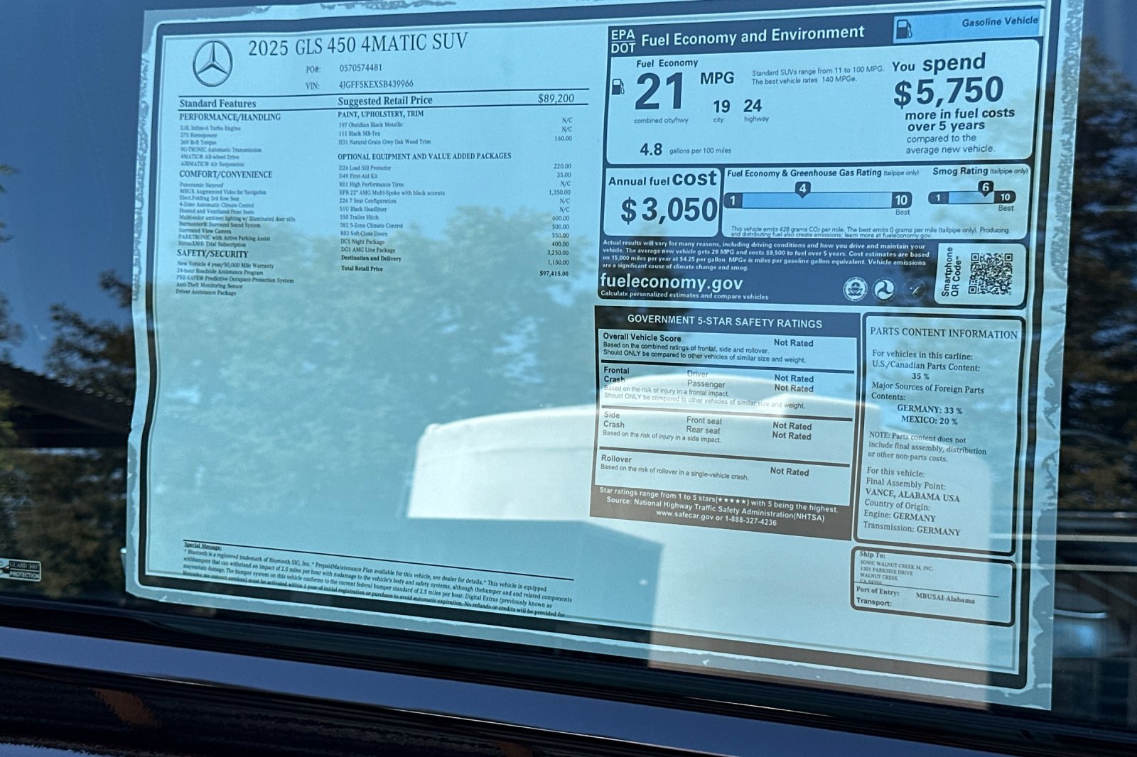 New 2025 Mercedes-Benz GLS 450 4MATIC image 44