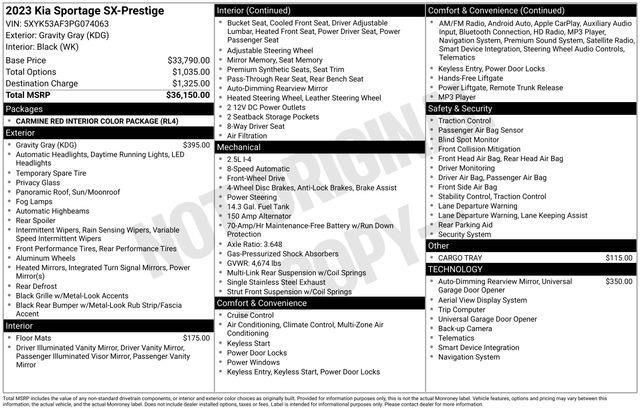 Used 2023 Kia Sportage SX image 5