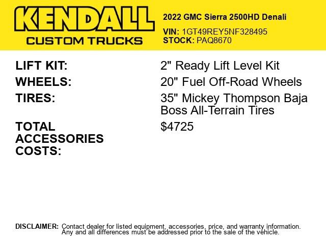 Used 2022 GMC Sierra 2500 Denali w/ Denali Ultimate Package AWD/4WD image 2