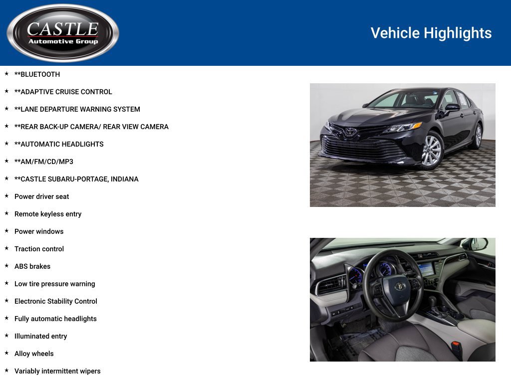 Used 2018 Toyota Camry LE FWD image 3