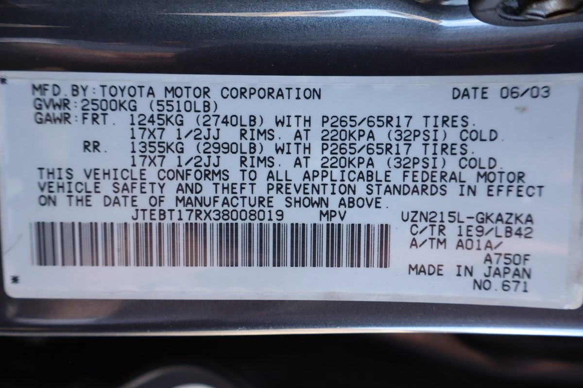 Used 2003 Toyota 4Runner Limited image 45