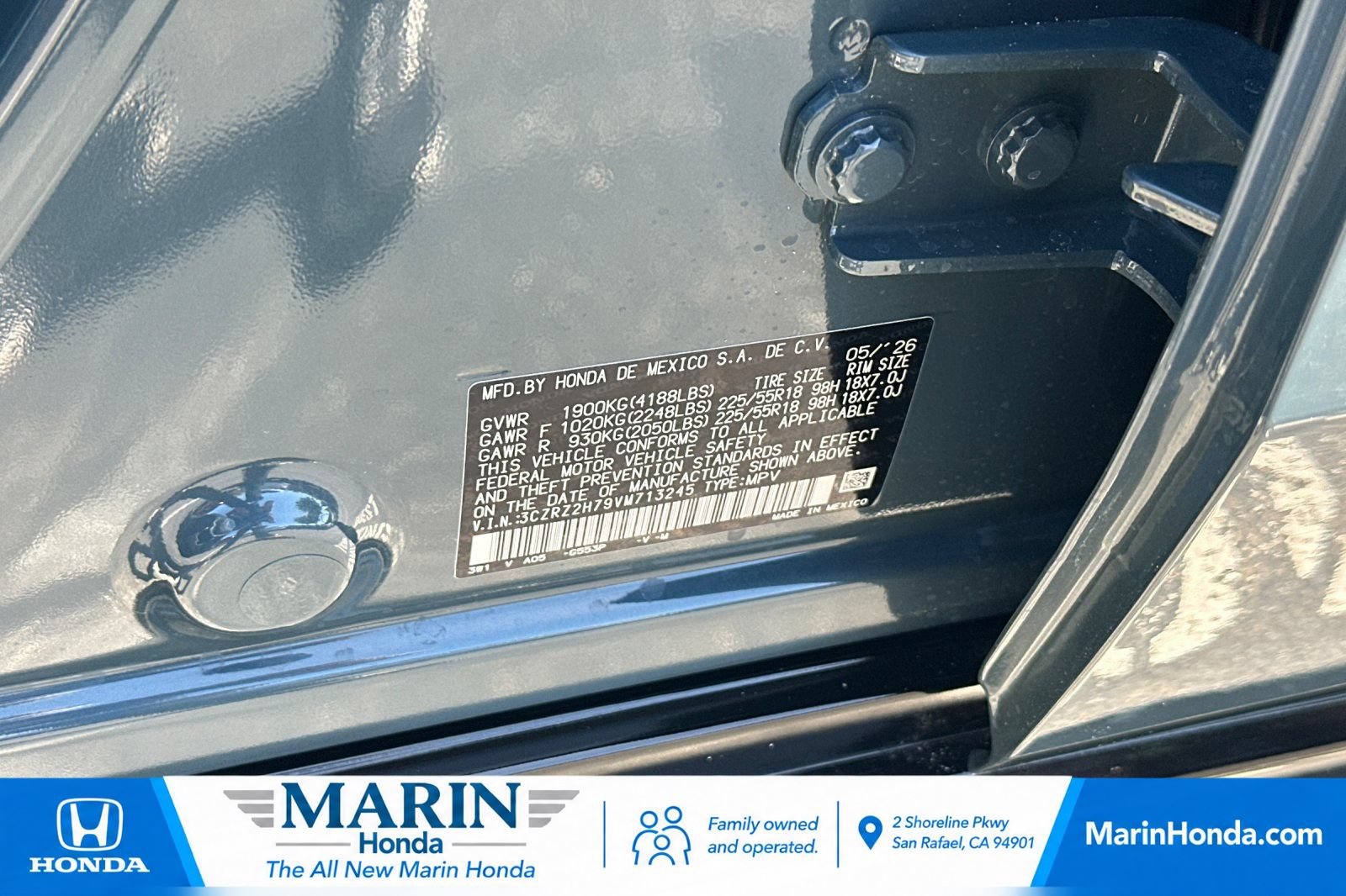 Certified 2027 Honda HR-V EX-L image 27