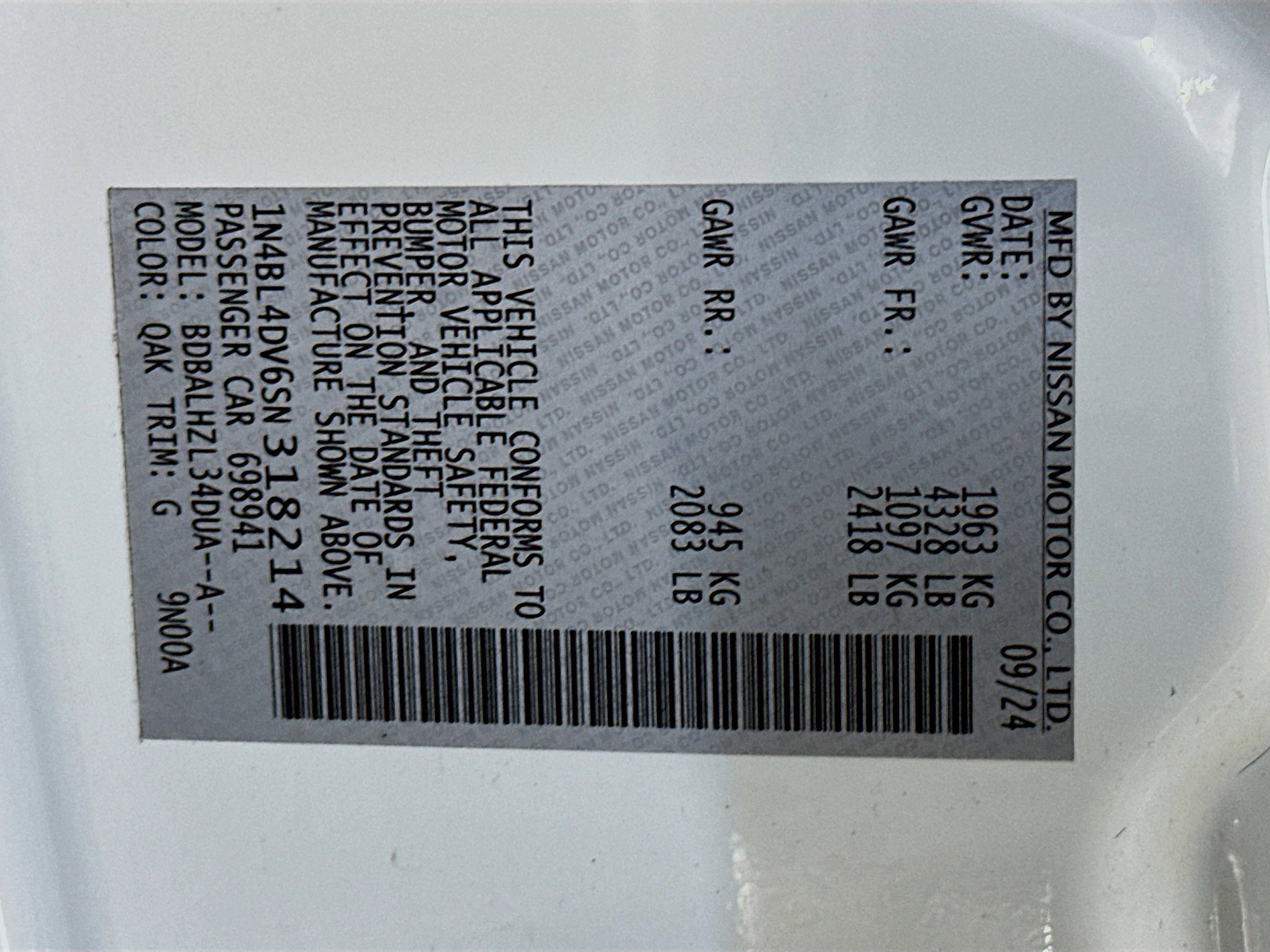 Used 2025 Nissan Altima 2.5 SV image 12