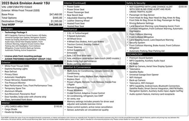 Certified 2023 Buick Envision Avenir AWD/4WD image 6