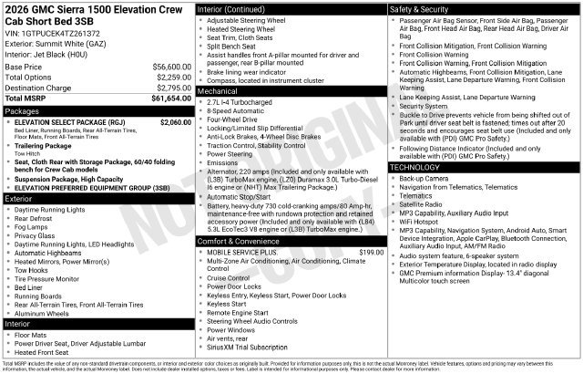 Certified 2026 GMC Sierra 1500 Elevation w/ Elevation Select Package AWD/4WD image 36