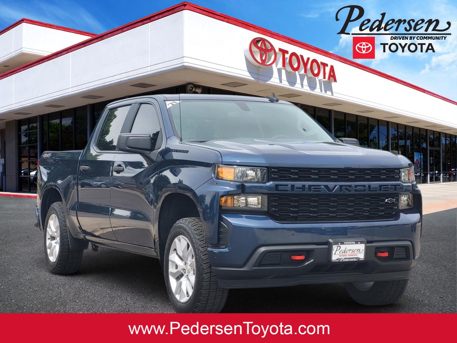 Used 2021 Chevrolet Silverado 1500 Custom w/ LPO, Dark Essentials Package