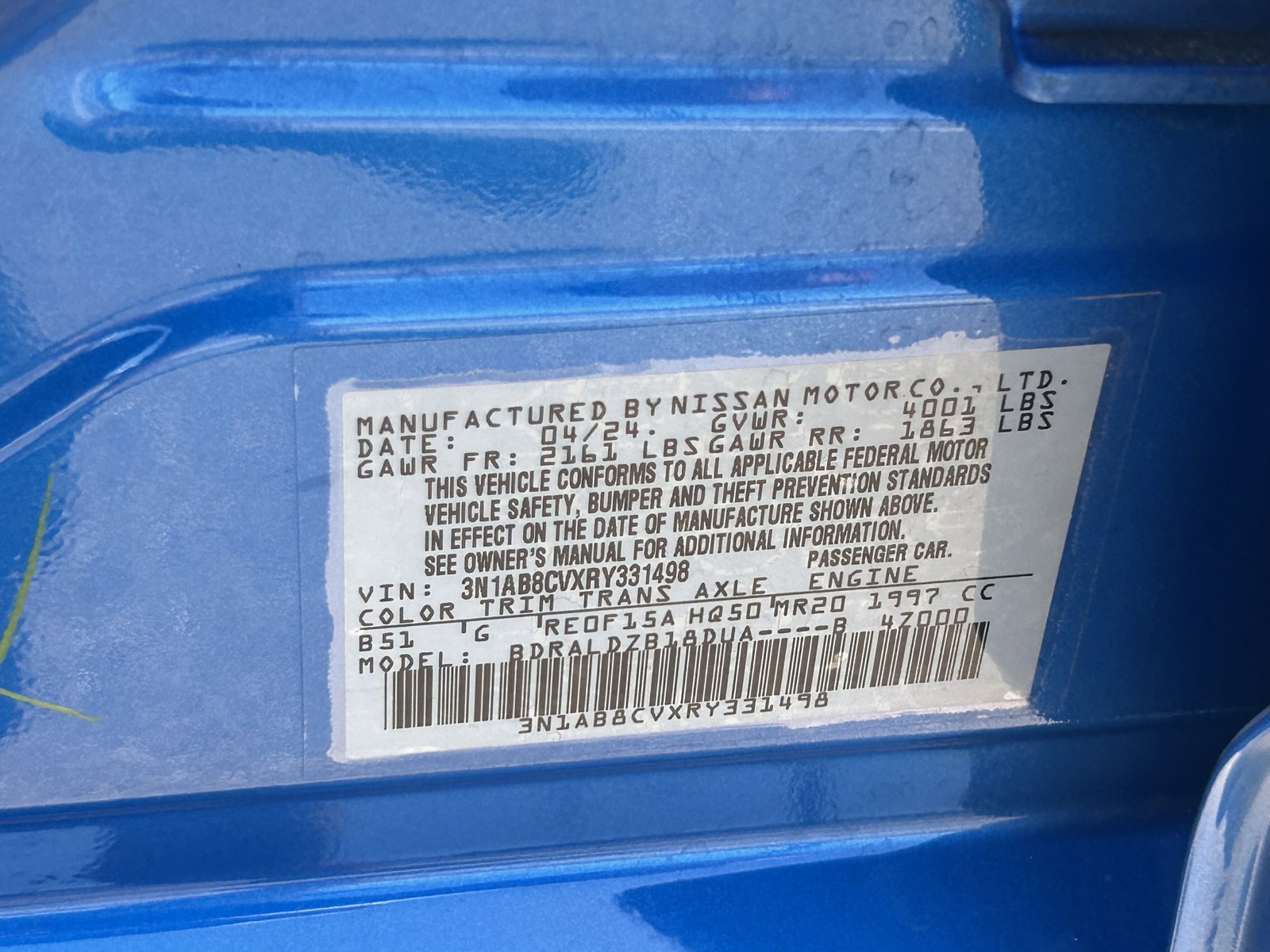 Used 2024 Nissan Sentra SV FWD image 33