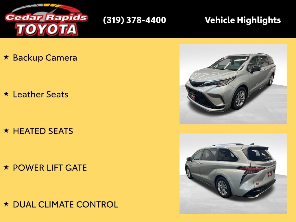 Certified 2021 Toyota Sienna XSE w/ XSE Plus Package AWD/4WD image 16