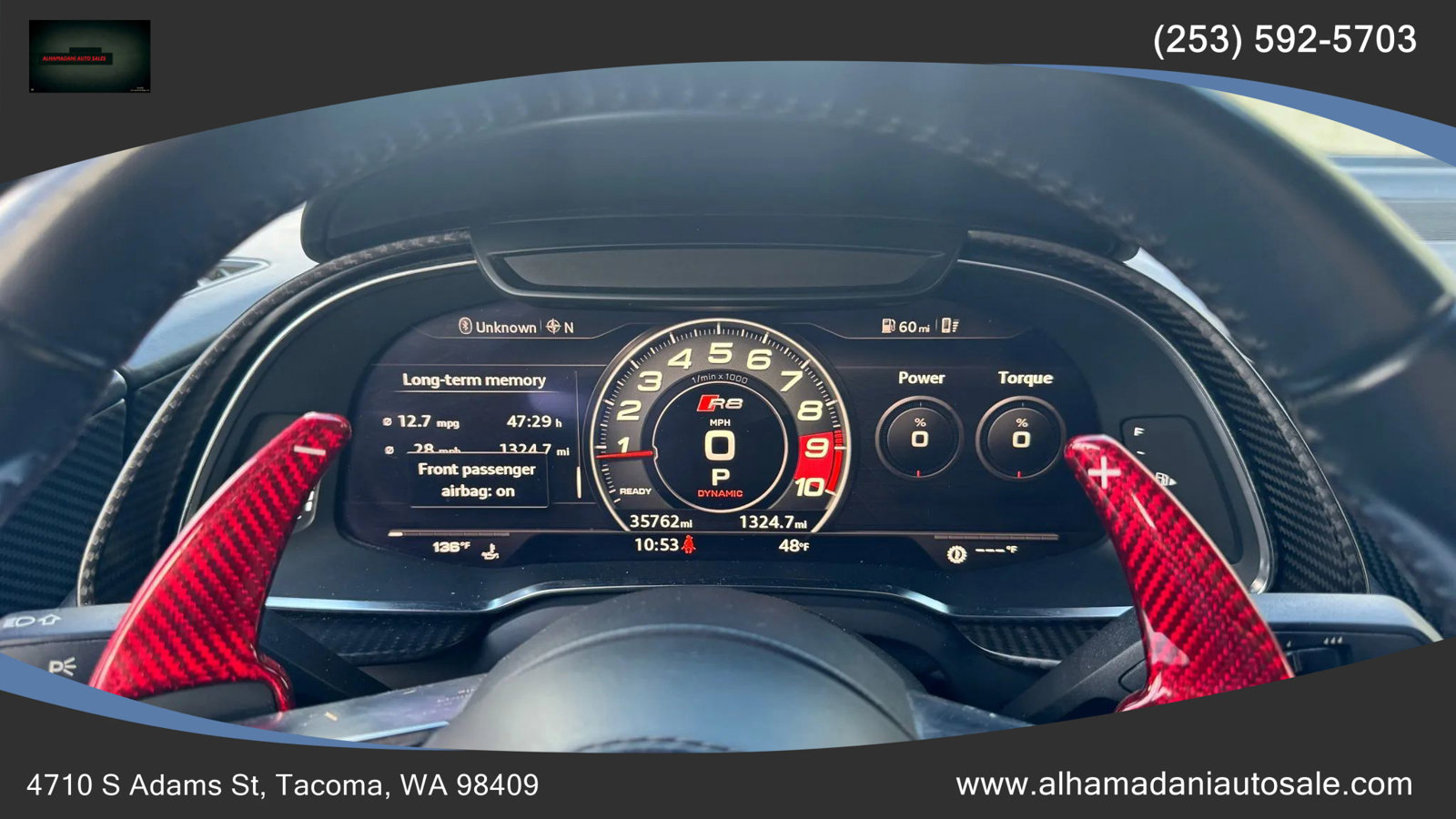 Used 2017 Audi R8 V10 w/ Carbon Exterior Package image 28