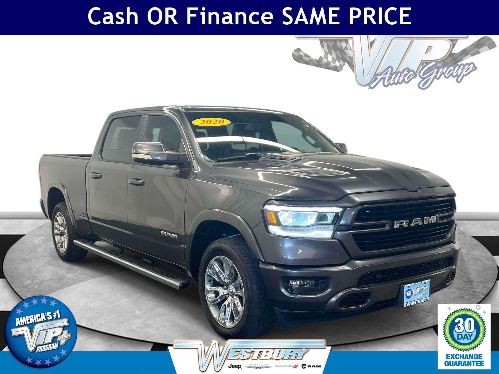 Certified 2020 RAM 1500 Laramie w/ Sport Appearance Package AWD/4WD image 1