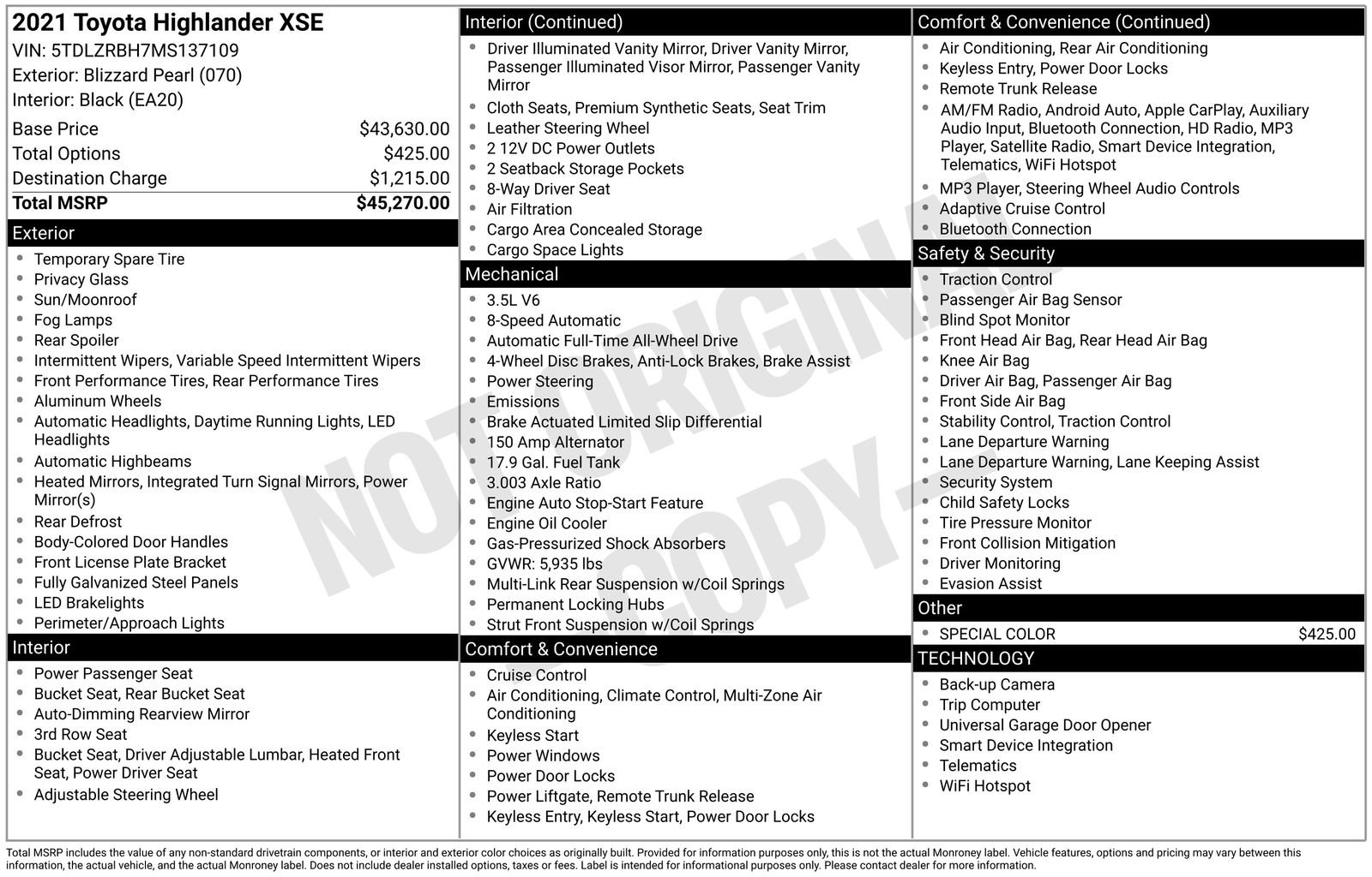 Used 2021 Toyota Highlander XSE image 10