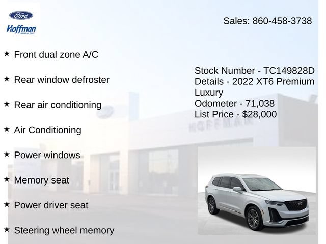 Used 2022 Cadillac XT6 Premium Luxury AWD/4WD image 15
