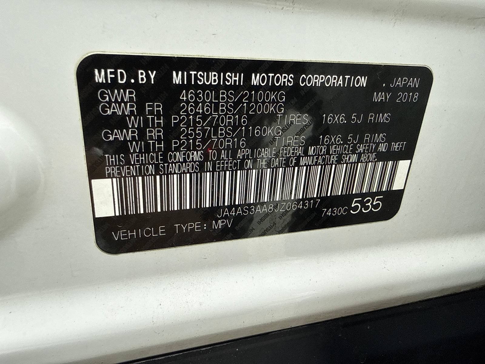 Used 2018 Mitsubishi Eclipse Cross ES FWD image 52