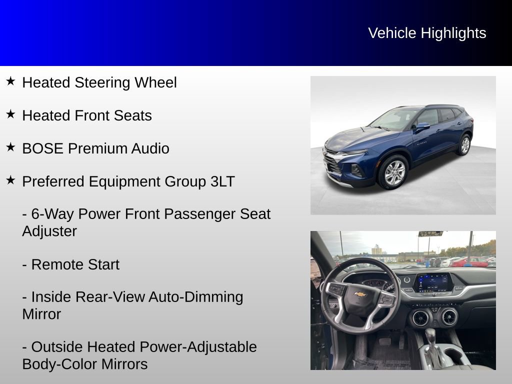 Certified 2022 Chevrolet Blazer LT w/ Sound & Technology Package image 12