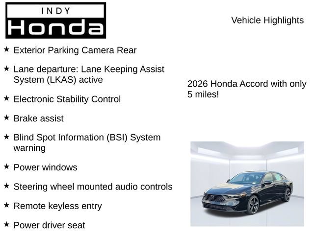 New 2026 Honda Accord SE image 7
