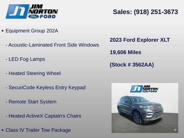 Used 2023 Ford Explorer XLT w/ Equipment Group 202A image 8