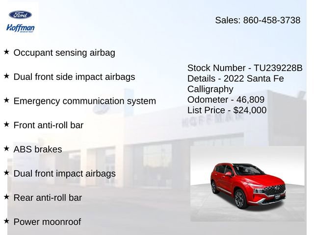 Used 2022 Hyundai Santa Fe Calligraphy image 20