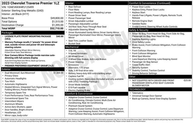 Used 2023 Chevrolet Traverse Premier image 5