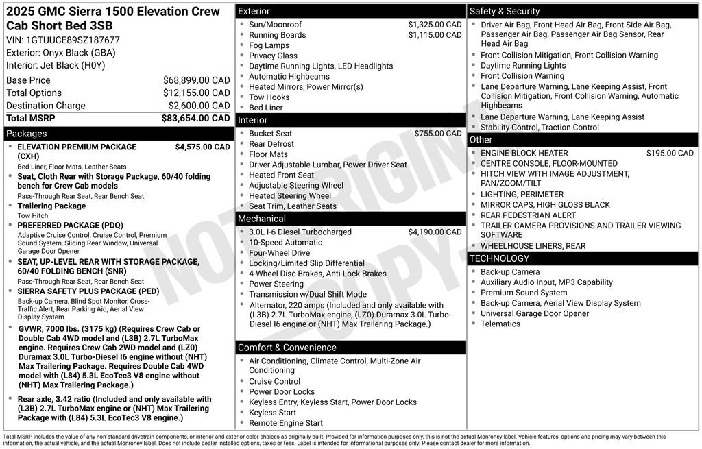 Used 2025 GMC Sierra 1500 Elevation w/ Elevation Premium Package AWD/4WD image 29