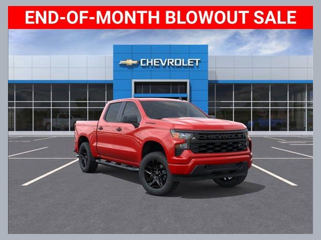 New 2026 Chevrolet Silverado 1500 Custom w/ Turbomax Blackout Package RWD image 1