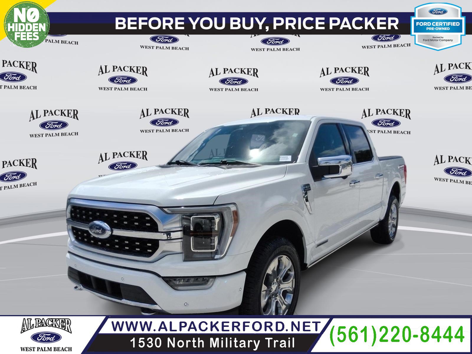 Certified 2021 Ford F150 Platinum w/ Equipment Group 701A High AWD/4WD image 1